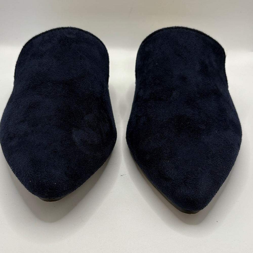 MUSSHOE Women’s Pointed Toe Suede Mules size 8.5 - Picture 3 of 8